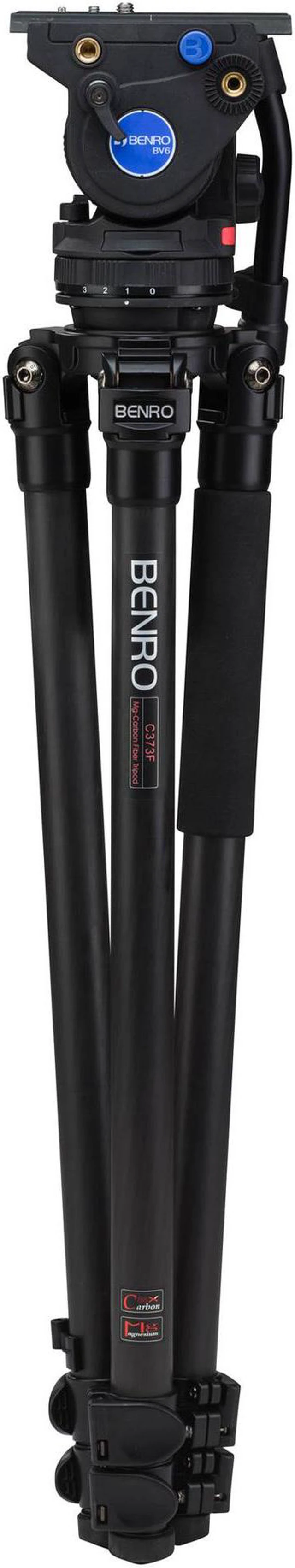 Alt view image 4 of 6 - Benro BV6 Carbon Fiber Video Head and C373 Tripod Leg Kit #C373FBV6H