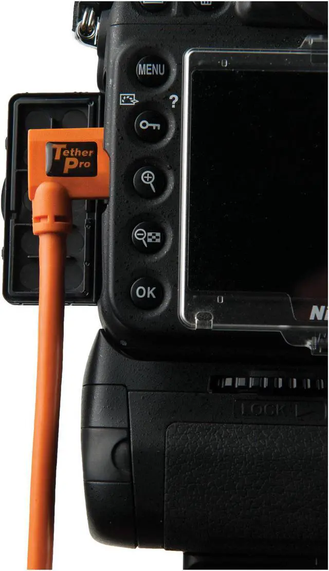 Alt view image 4 of 8 - Tether Tools TetherPro 15' / 4.57 m Right Angle Cable, Hi-Visibility Orange