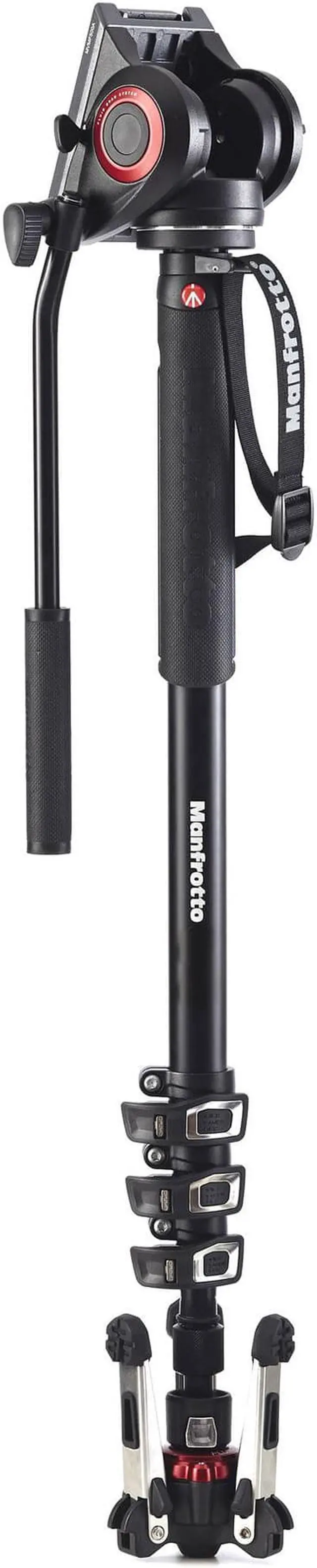 Alt view image 5 of 20 - Manfrotto Xpro Aluminum Video Monopod 4 Section