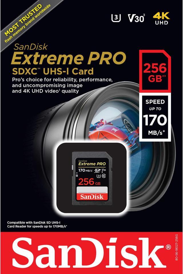 SanDisk - SDSDXXY-256G-ANCIN - SanDisk Extreme PRO 256 GB Class 10