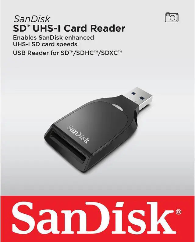 Alt view image 3 of 16 - SanDisk SD UHS-I Card Reader SDDRC531ANANN