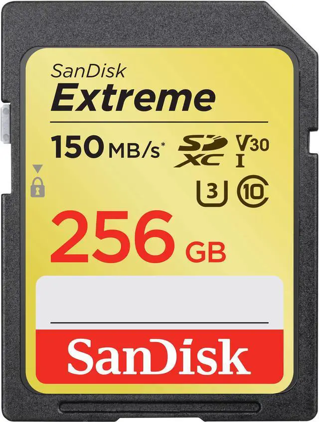 Main image of SanDisk 256GB Extreme SDXC V30 UHS-I U3 Memory Card