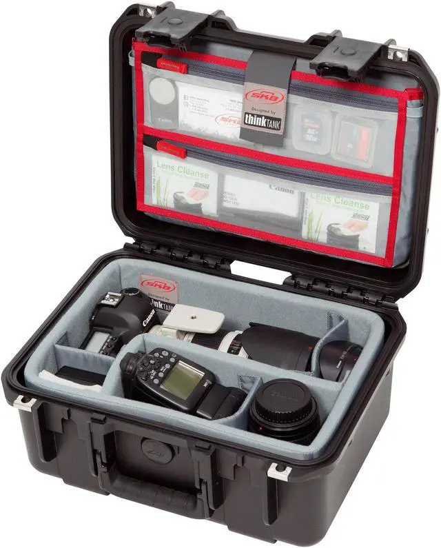 Alt view image 3 of 20 - SKB iSeries 3i-1309-6 Case w/Think Tank Designed Photo Dividers and Lid Organizer