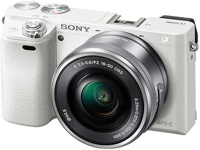 Alt view image 17 of 20 - Sony Alpha a6000 Mirrorless Digital Camera with 16-50mm E-Mount Lens, White