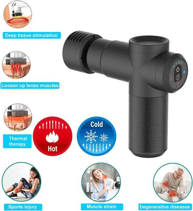 Alt view image 2 of 7 - Carepeutic Cordless Heat or Cold Therapy Massager