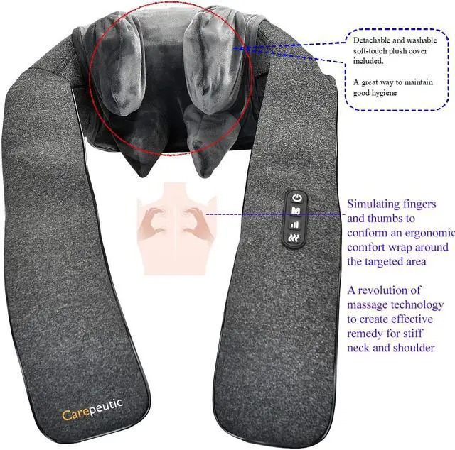 Alt view image 5 of 5 - Carepeutic Finger Squeezing Neck and Shoulder 5D Massager