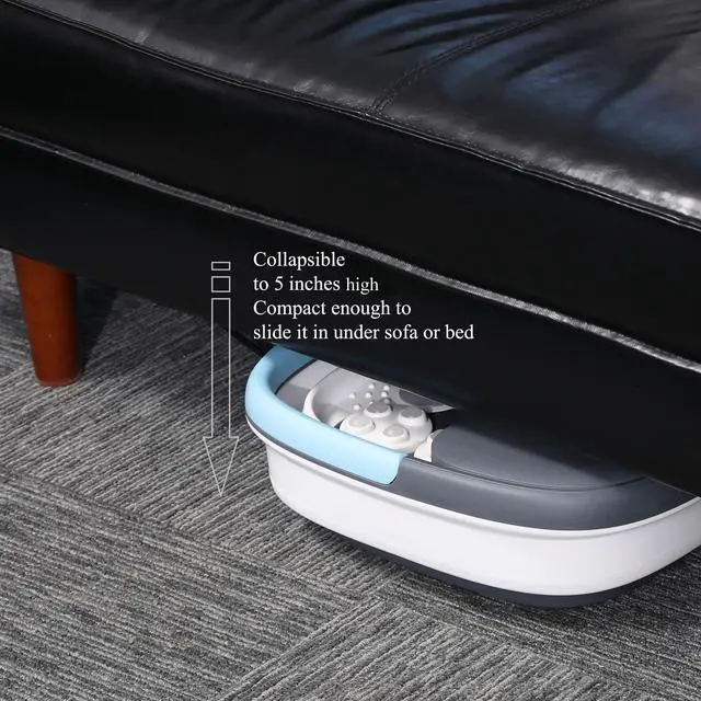 Alt view image 4 of 6 - Carepeutic Collapsible Automatic Foot Spa Massager with Remote