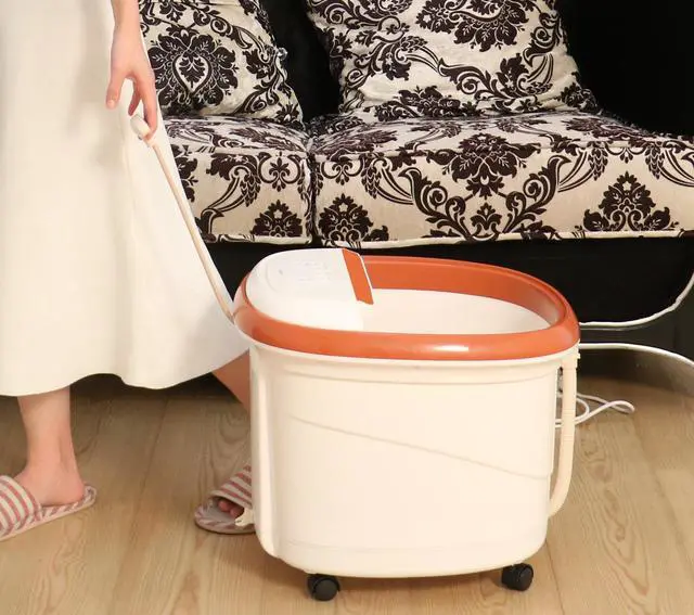 Alt view image 3 of 6 - Carepeutic Motorized Water-Jet Foot and Leg Spa Bath Massager, Brown/off-white