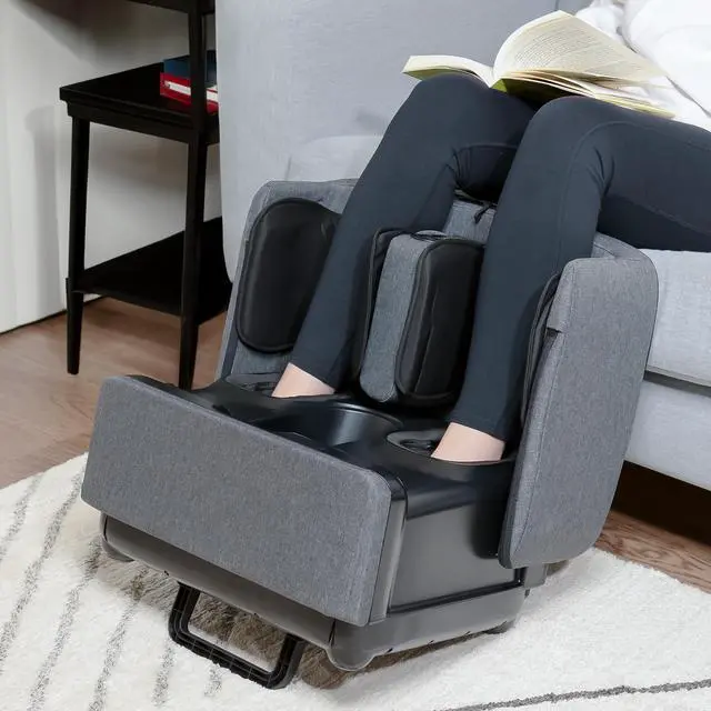 Alt view image 3 of 7 - Carepeutic Foldable Ottoman Shiatsu Foot and Leg Massage Machine
