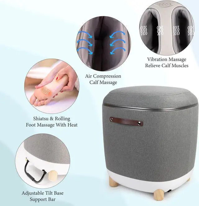 Alt view image 5 of 7 - Carepeutic Comfy Home Ottoman Massager