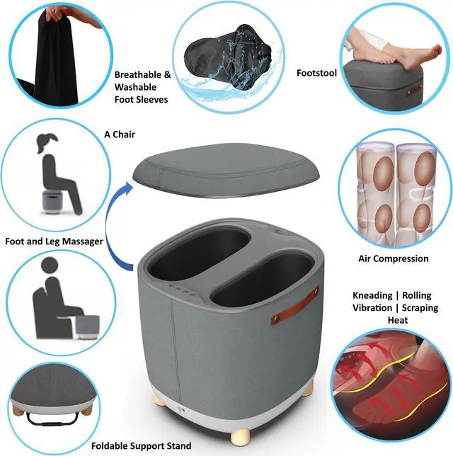 Alt view image 6 of 7 - Carepeutic Comfy Home Ottoman Massager