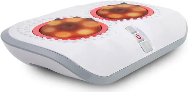 Alt view image 2 of 7 - Carepeutic Shiatsu Foot Massager with 3D Elastic Rotating Hula-Disc and 14 Rollers with Heated Therapy