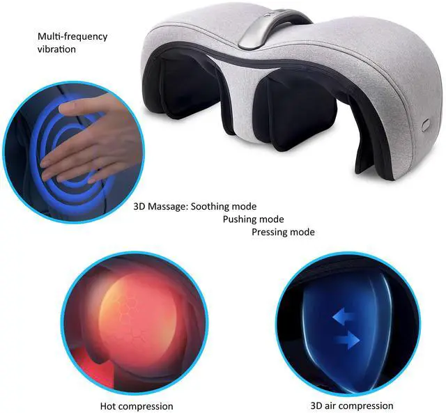 Alt view image 6 of 7 - Carepeutic Dual Action Knee and Calf Compression Massager with Vibration and Heat