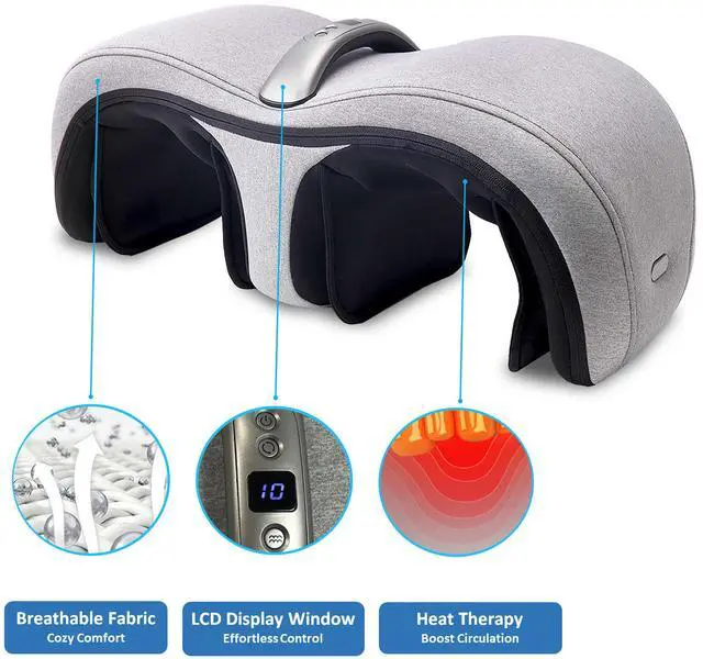 Alt view image 5 of 7 - Carepeutic Dual Action Knee and Calf Compression Massager with Vibration and Heat