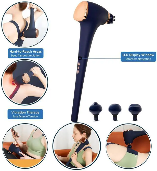Alt view image 4 of 7 - Carepeutic Lazy Touch Deep Tissue Percussion Massager