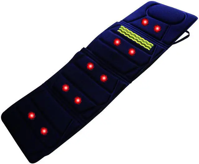 Alt view image 3 of 6 - Carepeutic Targeted Zone Deluxe Vibration Massage Mat with Heat