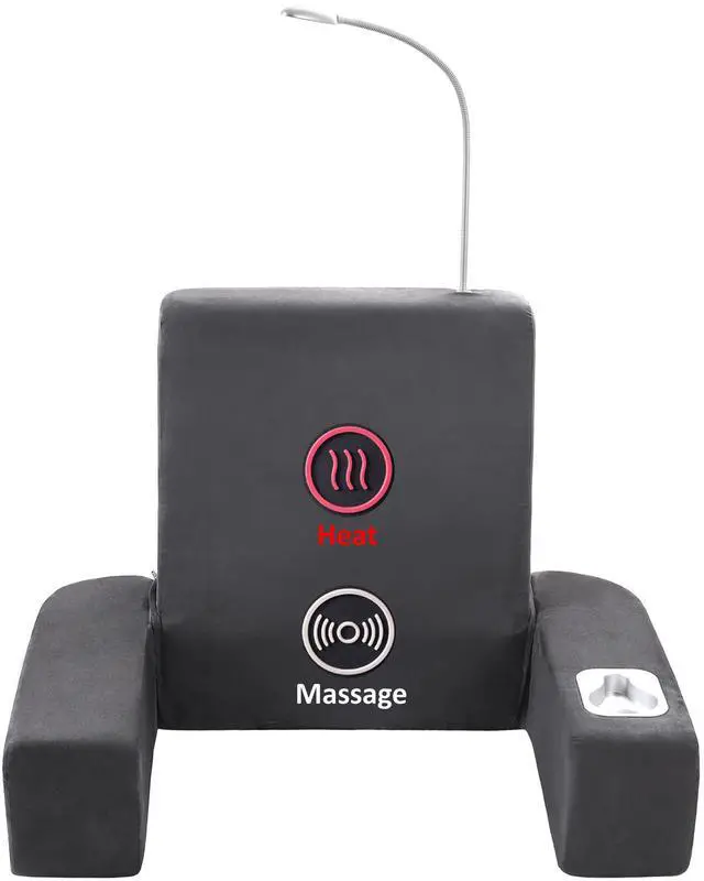 Alt view image 7 of 7 - Carepeutic Backrest Bed Lounger with Heated Comfort Massage