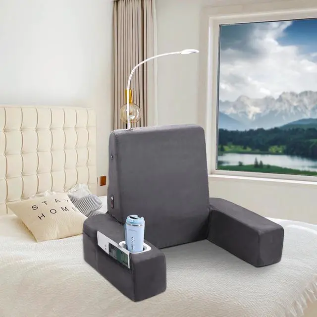 Alt view image 4 of 7 - Carepeutic Backrest Bed Lounger with Heated Comfort Massage