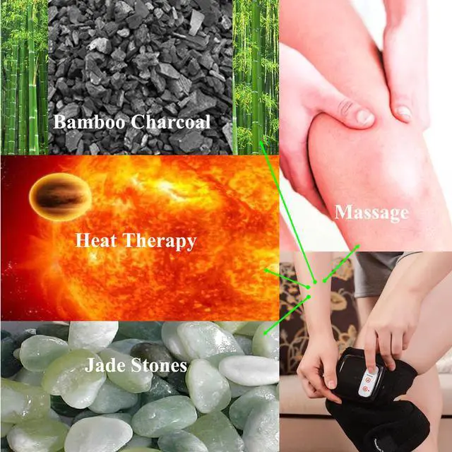 Alt view image 5 of 6 - Carepeutic Cordless Knee and Joint Vibration Detox Massager with Heat