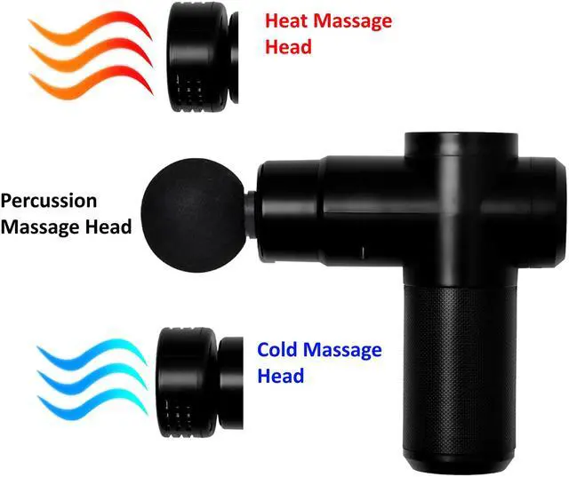 Alt view image 3 of 6 - Carepeutic Cordless Percussion Massage Gun with Hot or Cold Option