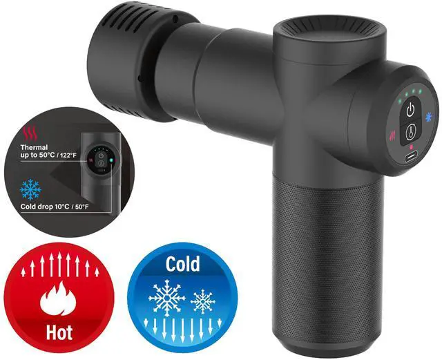 Alt view image 6 of 6 - Carepeutic Cordless Percussion Massage Gun with Hot or Cold Option