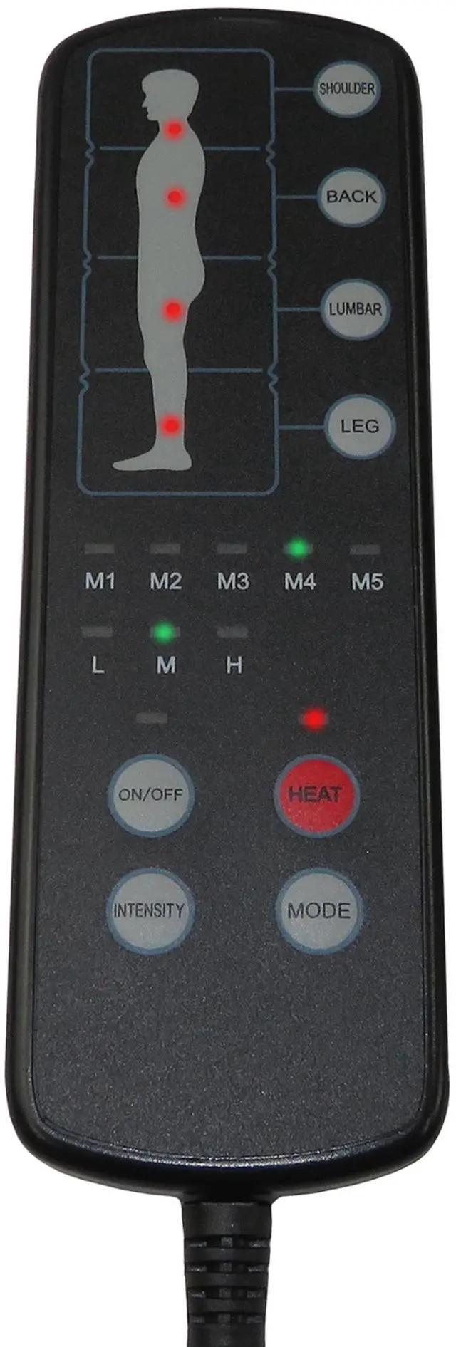 Alt view image 6 of 6 - Carepeutic Targeted Zone Deluxe Full Body Vibration Massage Mat with Heat