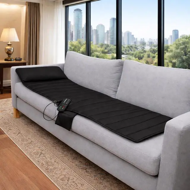 Alt view image 2 of 7 - Carepeutic Targeted Zone Deluxe Full Body Vibration Massage Mat with Heat
