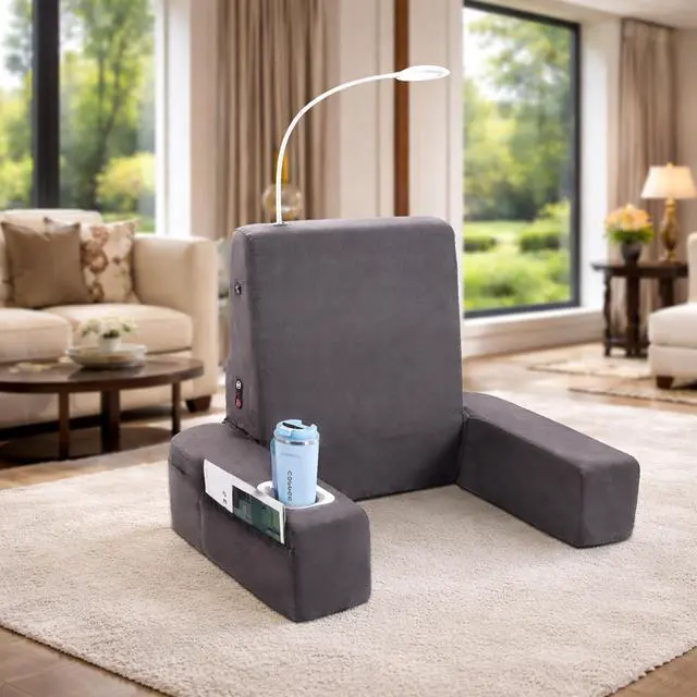 Alt view image 4 of 6 - Carepeutic Backrest Bed Lounger with Shiatsu Back Massage
