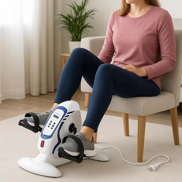 Alt view image 2 of 7 - BetaFlex Motorized Smart Pedal Exerciser with Personalized Training Programs and Real Time Performance Tracking