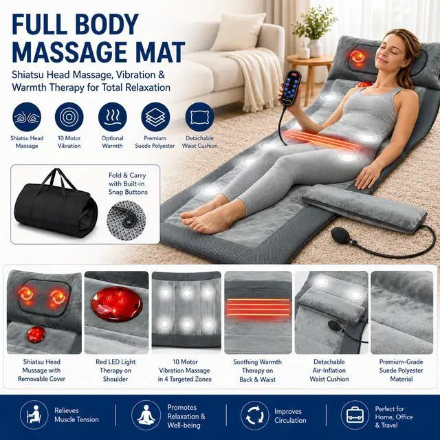 Alt view image 5 of 7 - Carepeutic Luxury Comfort Full Body Massage Mat