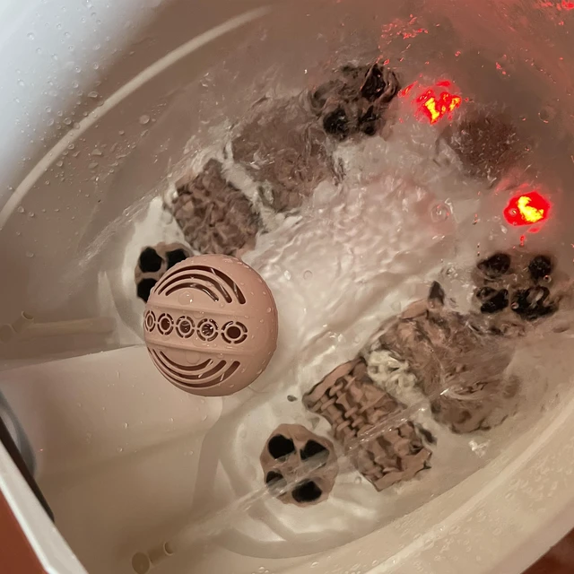 Alt view image 6 of 7 - Carepeutic Touch Screen Oxy-Energized Water-Jet Foot and Leg Spa Massager (Brown)