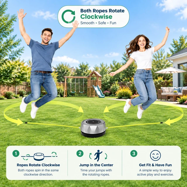 Alt view image 3 of 7 - Carepeutic Smart Jump Rope Workout Machine with Bluetooth Enabled