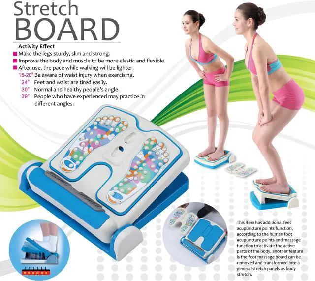 Alt view image 4 of 4 - Carepeutic KH512A Acupuncture Points Slant Incline Calf Stretch Board