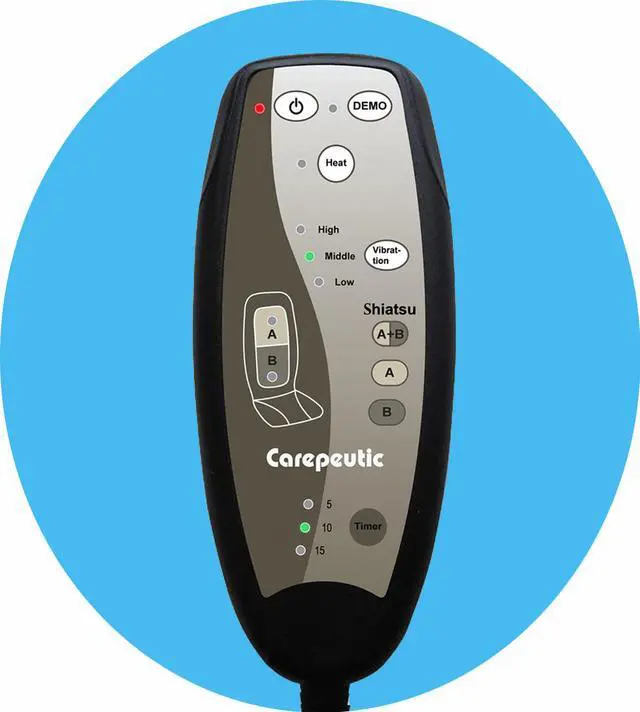 Alt view image 3 of 5 - Carepeutic Relax Micro-Control Shiatsu Oscillation Massager With Vibration and Heat Therapy - Full Back