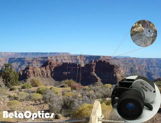 Alt view image 2 of 3 - BetaOptics Military Zoom Binocular 20-140x70mm with Carrying Bag Used by Hunters