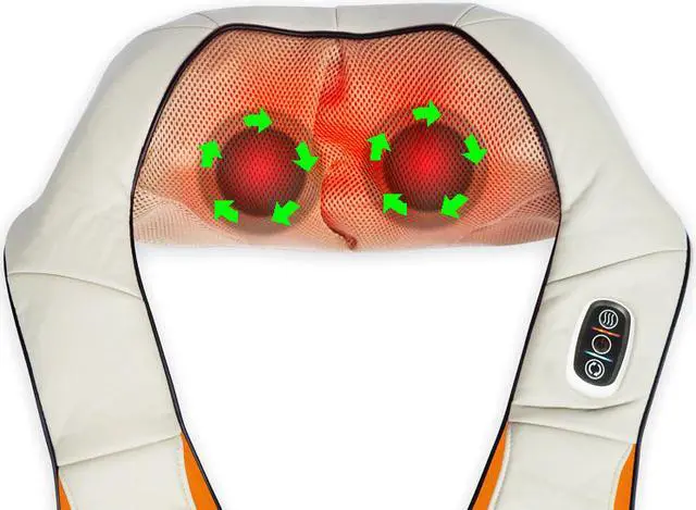Alt view image 5 of 5 - Carepeutic KH269A Deluxe Swedish Shiatsu Kneading Full Body Massager with Heated Therapy