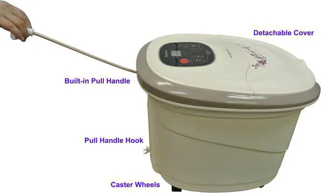 Alt view image 5 of 7 - Carepeutic Motorized Hydro Therapy Deluxe Foot and Leg Spa Bath Massager