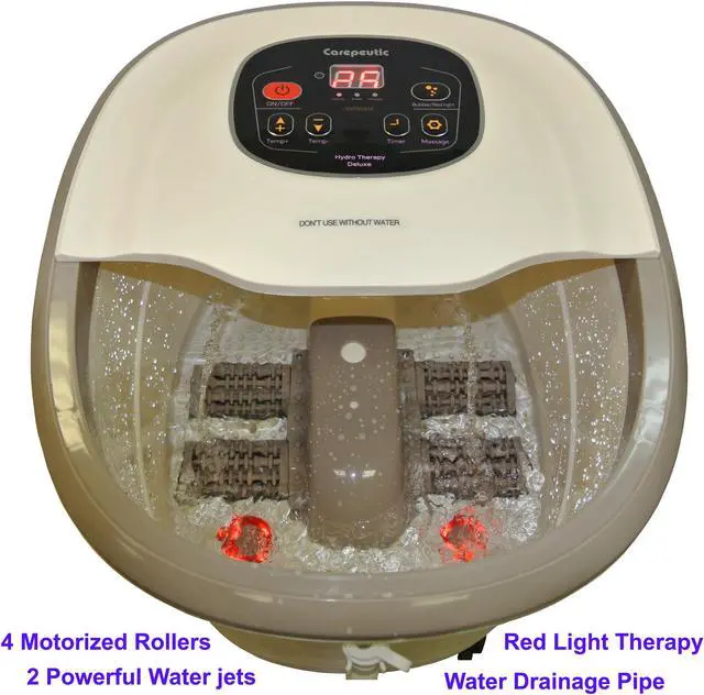 Alt view image 6 of 7 - Carepeutic Motorized Hydro Therapy Deluxe Foot and Leg Spa Bath Massager