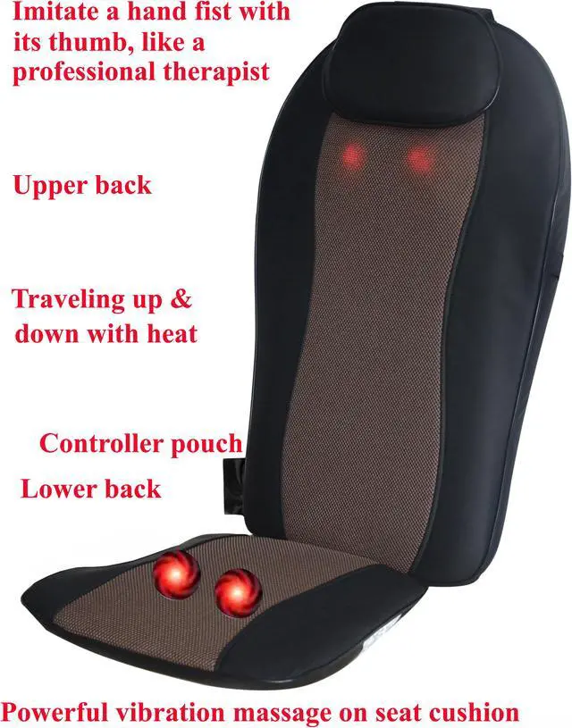 Alt view image 5 of 5 - Carepeutic Relax Micro-Control Shiatsu Oscillation Massager With Vibration and Heat Therapy - Full Back