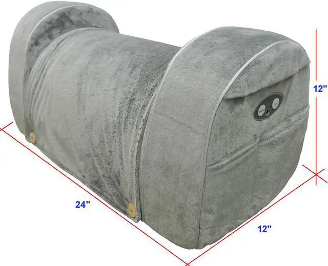 Alt view image 7 of 7 - Carepeutic Leg Rest Wedge with Heated Comfort Massage