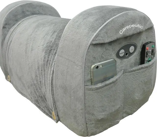 Alt view image 3 of 7 - Carepeutic Leg Rest Wedge with Heated Comfort Massage