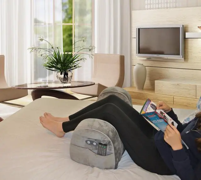 Alt view image 4 of 7 - Carepeutic Leg Rest Wedge with Heated Comfort Massage