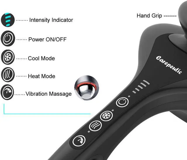 Alt view image 5 of 8 - Carepeutic Bionic-Point Heat and Cold Professional Handheld Massager