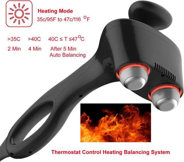 Alt view image 6 of 8 - Carepeutic Bionic-Point Heat and Cold Professional Handheld Massager