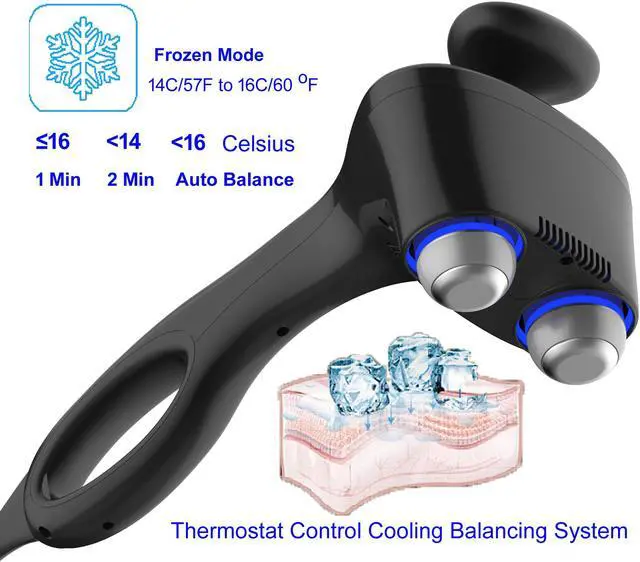 Alt view image 7 of 8 - Carepeutic Bionic-Point Heat and Cold Professional Handheld Massager