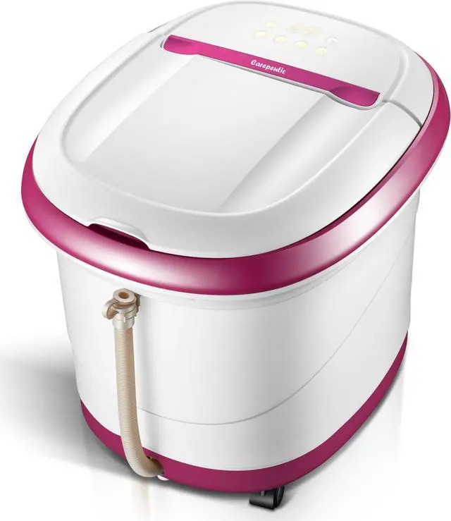 Alt view image 4 of 7 - Carepeutic Motorized Water-Jet Foot and Leg Spa Bath Massager, Purple/White