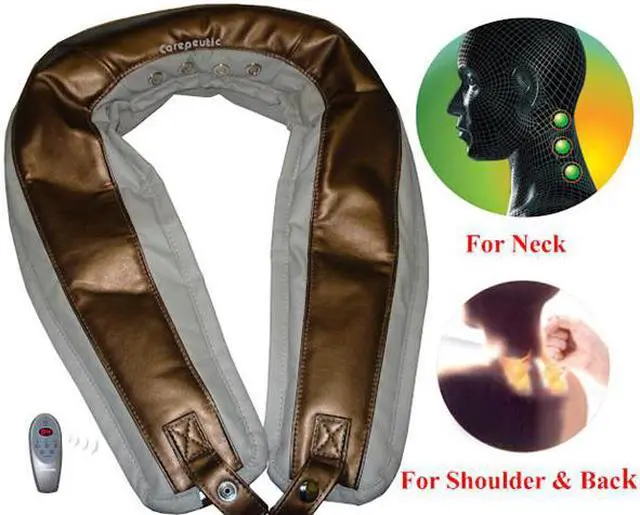 Alt view image 3 of 3 - Carepeutic KH239A Deluxe Neck and Shoulder Massager with Heated Therapy and Remote Control