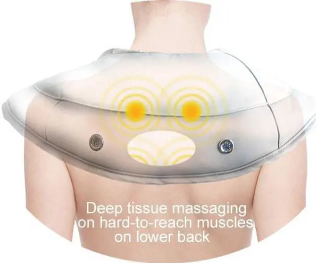 Alt view image 2 of 3 - Carepeutic KH239A Deluxe Neck and Shoulder Massager with Heated Therapy and Remote Control