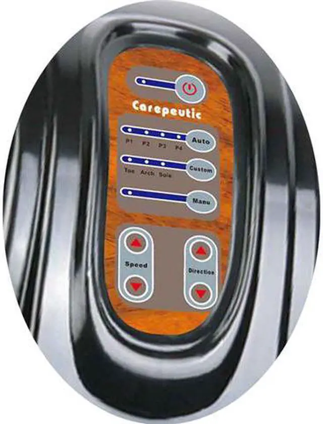 Alt view image 4 of 6 - Carepeutic KH385LBA Deluxe Hand-Touch Shiatsu Foot Massager with Kneading Rolling Massage for Tension and Fatigue Relief