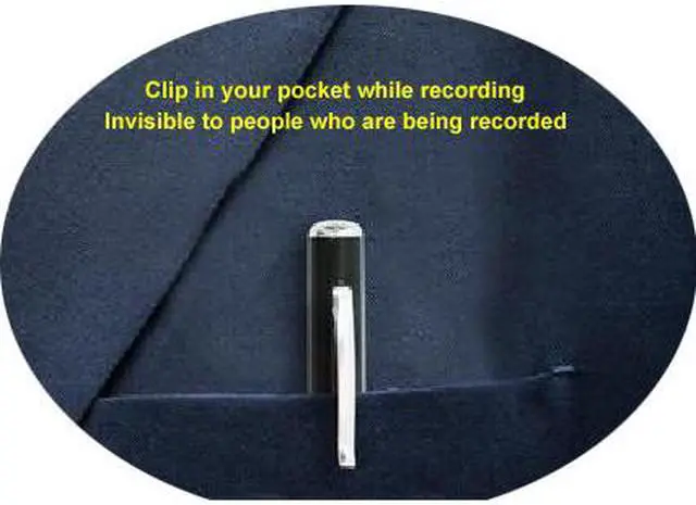 Alt view image 2 of 3 - Secuvox Motion Detection Smart Spy Pen Camcorder with both AC Charger and USB Charger (8GB)